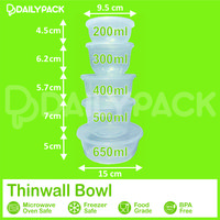 Gambar Thinwall Bowl Bulat 300 ml / Food Container dari dailypack.id undefined 2 Tokopedia