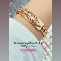 Gambar Gelang tangan rantai emas asli permata / gelang emas dewasa dari TokoEmasBagusAyu undefined 1 Tokopedia