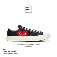 Gambar sepatu converse - Chuck 70s X CDG Play low 100% original BNIB, black - 36 dari Papkins Store Id. undefined 1 Tokopedia