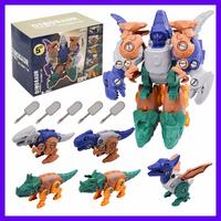 Gambar Mainan Edukasi Bongkar Pasang Obeng Dinosaurus 5in1 Dinosaur Assemble dari Elephantstore3 undefined 1 Tokopedia