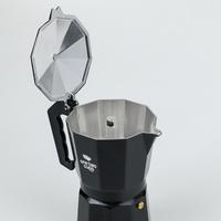 Gambar Mokapot 9 cup 450ml black hitam coffee maker alat kopi moka pot dari KIESAJI COFFEE undefined 2 Tokopedia