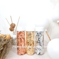 Gambar Edible Sprinkle Kertas Gold / Silver Leaf Emas Silver Cake Topping 2g - SILVER dari MAMA BAKING SUPPLY STORE undefined 1 Tokopedia
