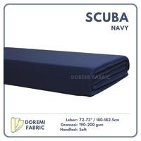 Gambar (METERAN) Kain DOREMI SCUBA Premium - NAVY - SCUBA 72", 1/2MTR - HIJAU BOTOL dari Doremi Fabric undefined 3 Tokopedia