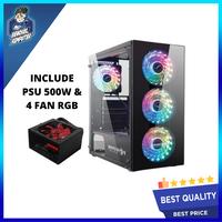 Gambar CASING PC IMPERION PERFECT SHIELD E-1 + PSU 500W + 4 FAN RGB dari bengkelkomputerptk undefined 1 Tokopedia