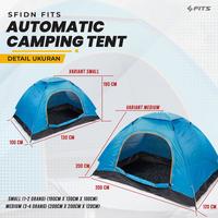Gambar SFIDN FITS Automatic Camping Tent | Tenda Camping Outdoor Pantai - Biru, Small 1-2 orang dari SFIDN FITS Shop undefined 5 Tokopedia