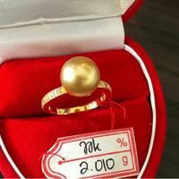 Gambar Cincin Emas 22 Karat Mutiara Laut Lombok South Sea Asli Mewah Premium - gold, 6 dari kilaumutiaralombok undefined 2 Tokopedia