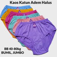 Gambar Celana Dalam Wanita Jumbo Lusinan Katun CD Ibu Hamil 5L 4L 3L XL L M - random, M dari nyamanbelanjastore undefined 3 Tokopedia
