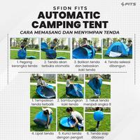 Gambar SFIDN FITS Automatic Camping Tent | Tenda Camping Outdoor Pantai - Biru, Small 1-2 orang dari SFIDN FITS Shop undefined 2 Tokopedia
