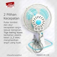 Gambar Arashi General Fan AR 138 Kipas Angin Duduk Meja Deskfan 8 Inchi dari Nusa Persada Mart undefined 3 Tokopedia