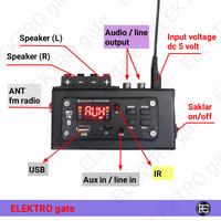 Gambar AMPLIFIER MINI STEREO Mp3 Bluetooth 5.0 USB FM radio dari ELEKTRO_gate undefined 2 Tokopedia