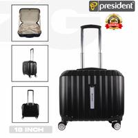 Gambar koper kabin 18 inch president hardcase bisa laptop + TSA (C014) hitam - Hitam dari zenius luggage undefined 1 Tokopedia