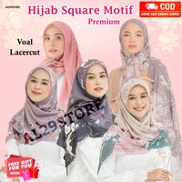 Gambar Hijab Square Motif Voal Premium Lacercut Hijab Segi Empat - AL 20 dari AL29 Store undefined 1 Tokopedia