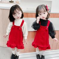 Gambar WK SETELAN IMPORT OVERALL DRESS MERAH BAJU NATAL IMLEK ANAK PEREMPUAN - Hitam, 1 - 2 tahun dari warungkim undefined 5 Tokopedia
