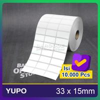 Gambar Kertas Label Sticker Barcode 33 x 15 - 33x15mm Tahan Panas Anti Air dari Barcode Store Solutions undefined 3 Tokopedia