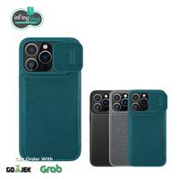 Gambar APPLE IPHONE 14 PRO (6.1)-NILLKIN QIN PRO LEATHER CASE (PLAIN & CLOTH) - Classical Black dari Infinyshopid undefined 3 Tokopedia