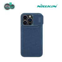 Gambar APPLE IPHONE 14 PRO (6.1)-NILLKIN QIN PRO LEATHER CASE (PLAIN & CLOTH) - Classical Black dari Infinyshopid undefined 5 Tokopedia