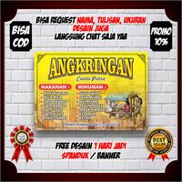 Gambar Spanduk Banner Angkringan Warkop Warung Indomie Keren Murah 130x80cm - 200 X 80 CM dari AFR PRINTING25 undefined 1 Tokopedia
