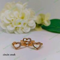 Gambar Cincin Anak perempuan perhiasan lapis emas 18 Love permata kecil dari BTJ shop undefined 2 Tokopedia
