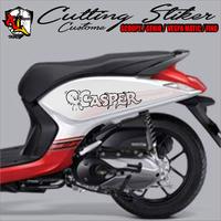 Gambar STIKER CATING/STIKER SCOOPY/VESPA/GENIO/STRIPING MOTOR CASPER/KARTUN - Putih, BIASA dari Alg cutting stiker undefined 3 Tokopedia