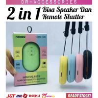 Gambar Mini Speaker Bluetooth KIMISO KMS-128 Support Remote Shutter TF Card - Biru dari DR Acc Premium undefined 1 Tokopedia