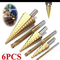 Gambar mata bor pagoda titanium multi step cone drill hss coating - 6 pcs dari GudangPerkakas080 undefined 4 Tokopedia