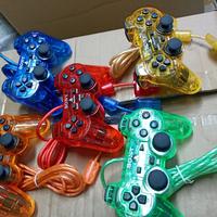 Gambar Stik PS 2 kabel original transparan Lampu ( ada lampu ) - Merah dari Zona Games_NEW undefined 4 Tokopedia