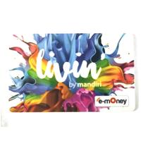 Gambar eMONEY LIVIN by Mandiri WHITE COLORFULL EDITION ORI /Likes eTOLL Flazz dari Toko PEDRO's undefined 1 Tokopedia