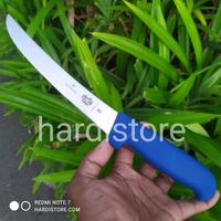 Gambar Pisau Pelepas Daging 15 cm Victorinox Boning Knife Curve 5.6502.15 Blue Fibrox Handle Original Swiss - Karet dari Hardistore Superpisau undefined 1 Tokopedia