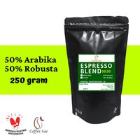Gambar KOPI ESPRESSO BLEND 250 gram Biji dan Bubuk - Es Kopi Susu - 50-50 - BIJI dari Kopi Coffeesae undefined 1 Tokopedia