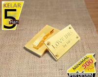 Gambar Jual label plat kantong custom unik bahan logam merk tas Bekasi Bogor dari JURAGAN_PRODUK_CUSTOM undefined 4 Tokopedia