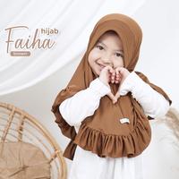Gambar Hijab Faiha Daily Anak Dan Remaja Bergo Polos Hijab Instant Jersey - Brown, L dari ARA Muslim Kidz_NEW undefined 4 Tokopedia