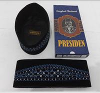 Gambar Kopiah peci songkok hitam polos full ac merek presiden tinggi 9cm - size1 dari toko peci cikarang undefined 5 Tokopedia