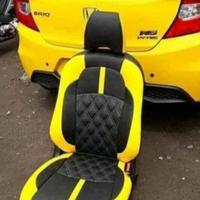 Gambar Sarung Jok Mobil Brio Rs Fullset Depan Belakang Bahan Medium (Myo) - Hitam lis putih, Fullset 2 Baris dari Knk_Variasi undefined 3 Tokopedia