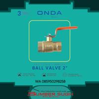 Gambar BALL VALVE ONDA KUNINGAN 2" / STOP KERAN [HARGA DISTRIBUTOR] dari TB. Sumber Sugih undefined 1 Tokopedia