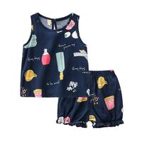 Gambar Setelan baju anak perempuan motif kelinci dan makanan umur 1-10 thn - Hitam Makanan, 140 (9-10Tahun) dari Kensai undefined 2 Tokopedia