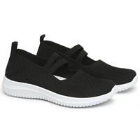 Gambar SEPATU RAJUT SLIP ON WANITA OLAHRAGA TANPA TALI SPORT SHOES A-14 - BLACK, 36 dari STORECLOTHINGG undefined 2 Tokopedia
