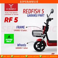Gambar Sepeda Listrik UWINFLY Redfish 5 / RF5 / RF 5 Electric E Bike 500 Watt - Merah dari Sepedaholic undefined 4 Tokopedia