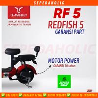 Gambar Sepeda Listrik UWINFLY Redfish 5 / RF5 / RF 5 Electric E Bike 500 Watt - Merah dari Sepedaholic undefined 5 Tokopedia
