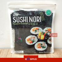 Gambar Sushi Nori Gold 50 lembar - Rumput Laut Seaweed Kimbap Java Halal MUI - Maru Nori dari Desupplies undefined 1 Tokopedia