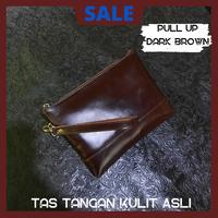 Gambar Handbag Tas Tangan Pria Wanita kulit Asli pull up DARK BROWN - Maron dari Junior Leather undefined 3 Tokopedia