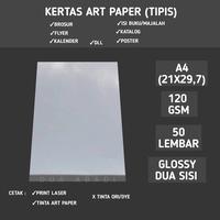 Gambar Kertas art paper 120 GSM A4 isi 50 lembar dari DUA ABADI undefined 1 Tokopedia