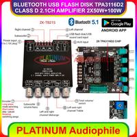 Gambar TPA3116 Amplifier Class D Bluetooth 5.1 Hifi Stereo Amplifier 2.1 CH 2x50W + 100W Original  ZK-TB21S dari PLATINUM Audiophile undefined 4 Tokopedia