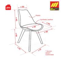 Gambar PIRA BORG DC Kursi Belajar / Kursi Kantor / Kursi Makan / Kursi Cafe - Hitam dari Maxi Store Makassar undefined 4 Tokopedia