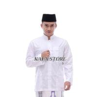 Gambar baju koko putih polos - Putih, L dari Kafa Store Pekalongan undefined 2 Tokopedia