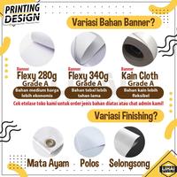 Gambar Custom Free Design Cetak Spanduk Umbul Umbul Banner Cloth Semi Kain - Desain Sendiri, TC (L:80) dari Kamuin Store undefined 3 Tokopedia