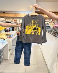 Gambar T-Shirt Excavator Grey - Macadamia Little Glamz dari Macadamia Little Glamz undefined 1 Tokopedia
