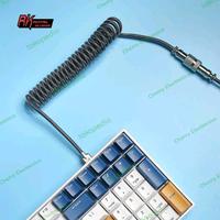 Gambar Royal Kludge Coiled Aviator Kabel Type-C USB-C Cable dari Cherry Electronics undefined 4 Tokopedia