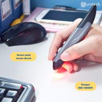 Gambar Unitech Mouse Pen Wireless up to 1200Dpi 2.4Ghz PC Laptop Smartphone - Abu-abu dari Unitech Shop_NEW undefined 2 Tokopedia