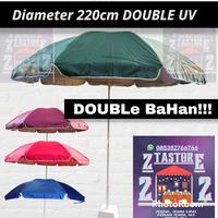Gambar payung tenda double 220cm payung pantai 2 lapis uv payung bazar cafe dari zta store 22 undefined 1 Tokopedia