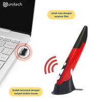 Gambar Unitech Mouse Pen Wireless up to 1200Dpi 2.4Ghz PC Laptop Smartphone - Abu-abu dari Unitech Shop_NEW undefined 3 Tokopedia